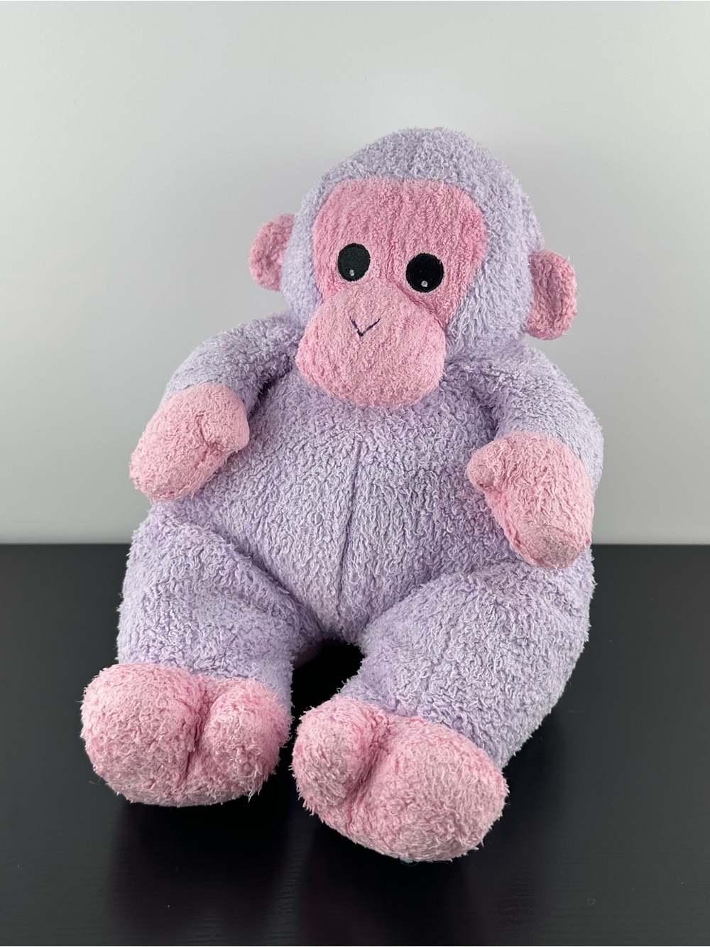 Vintage 1999 TY Baby Monkeybaby the Purple and Pink Monkey Plush Stuffed Animal